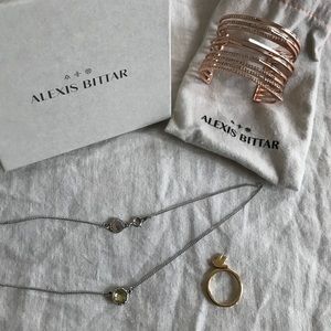 MARC JACOBS ring,necklace, Alexis Bittar bracelet